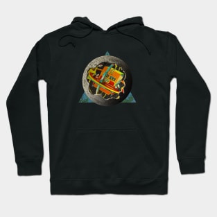 Spaceship Moon! Hoodie